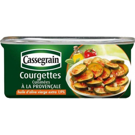 Cassegrain Courgettes Cuisinées à la Provençale à l'Huile d'Olive Vierge-Extra 185g