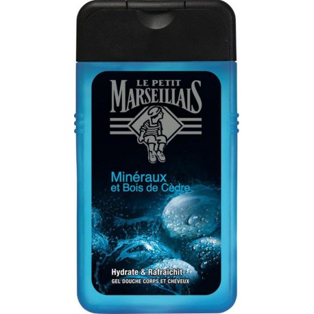 Le Petit Marseillais Douche Homme Minéraux et Bois de Cèdre Corps et Cheveux 250ml