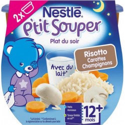 Nestlé P’tit Souper Plat du Soir Risotto Carottes Champignons