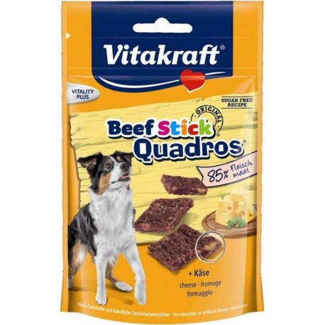 Vitakraft Quadros Stick Viande et Fromage pour Chien 70g