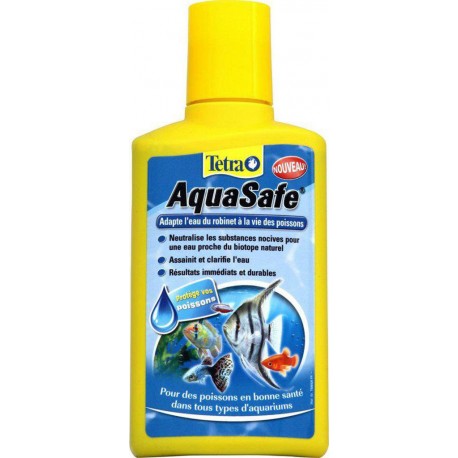 Tetra AquaSafe Adapte l’eau du robinet à la vie des Poissons 250ml