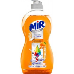 Mir Vaisselle Secret de Cuisinier Bicarbonate et Écorce d’Orange Super Dégraissant 500ml