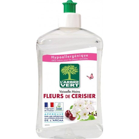 L'Arbre Vert L’Arbre Vert Vaisselle Mains Hypoallergénique aux Fleurs de Cerisier 500ml