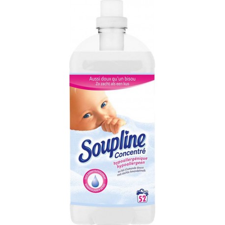 Soupline Adoucissant Concentré Hypoallergénique au Lait d’Amande Douce 1,3L