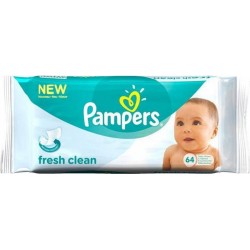 Pampers Lingettes Fresh Clean pour Bébé x64