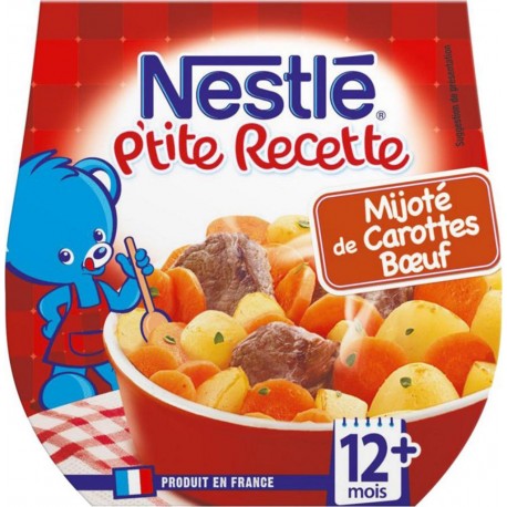 Nestlé P’tite Recette Mijoté de Carottes Boeuf