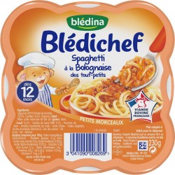 Blédina Blédichef Spaghetti à la Bolognaise des Tout-Petits