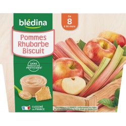 Blédina Pommes Rhubarbe Biscuit