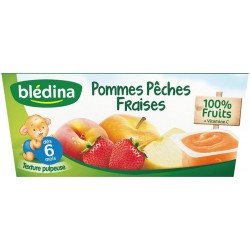 Blédina Pommes Pêches Fraises