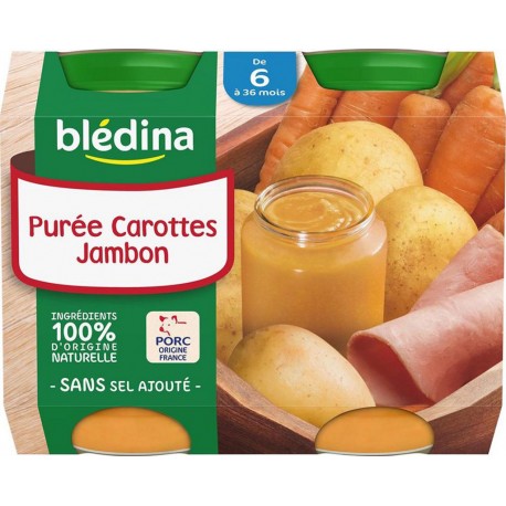 Blédina Purée Carottes Jambon