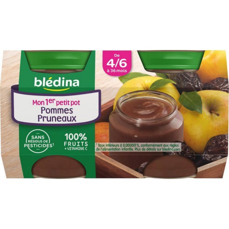 Blédina Pommes Pruneaux 4x130g