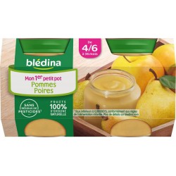 Blédina POMMES POIRES 4x130g 520g