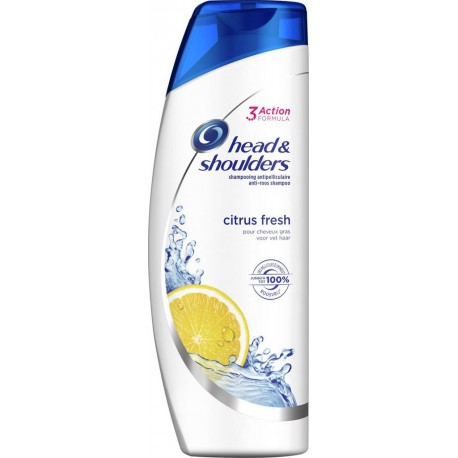 Head & Shoulders Shampooing Antipelliculaire Citrus Fresh Pour Cheveux Gras Format Familial 600ml