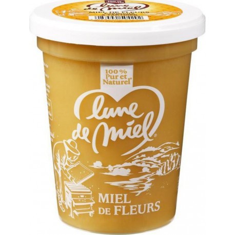 Lune de Miel 100% Pur et Naturel Miel de Fleurs 500g