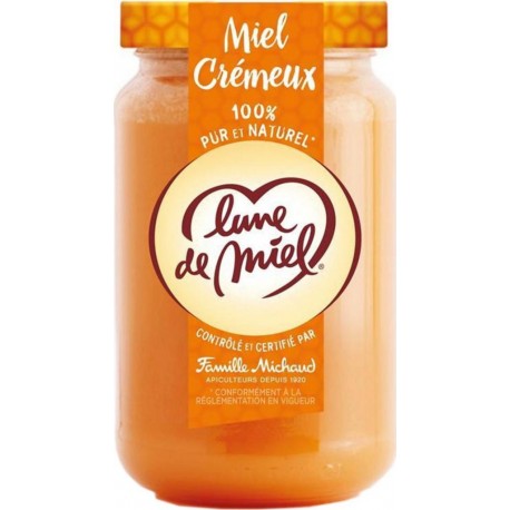 Lune de Miel 100% Pur et Naturel Miel Crémeux 375g