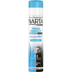 Narta Homme Spray Anti-Transpirant Fresh Perfect Efficacité 48h Fraîcheur Pure 200ml