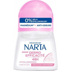 Narta Roll-on Déodorant Dermo Efficacité 48h Hypoallergénique Parfum Soin 50ml