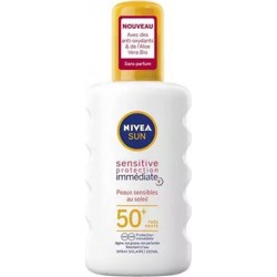 Nivea Sun Spray Sensitive Protection Immédiate SPF50 Peaux Sensibles au Soleil 200ml