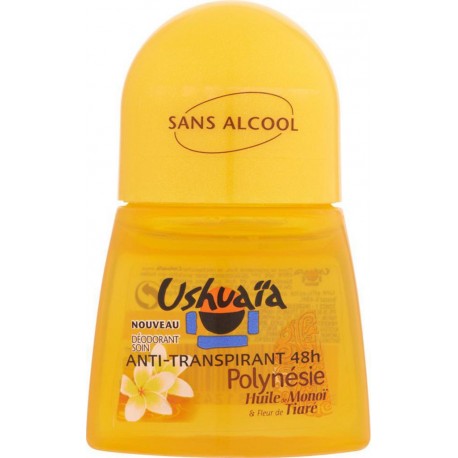 Ushuaïa Anti-Transpirant 48h Polynésie Huile de Monoï & Fleur de Tiaré 50ml