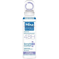 Mixa Déodorant Peau Sensible 48h Sensitive Confort Sans Sels d’Alluminium 150ml