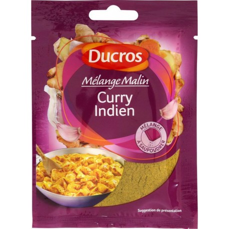 Ducros Mélange Malin Curry Indien à Saupoudrer 20g