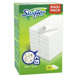 Swiffer Lingettes Sèches pour le Sol Balai Sweeper Maxi Pack (lot de 2 soit 120 lingettes)