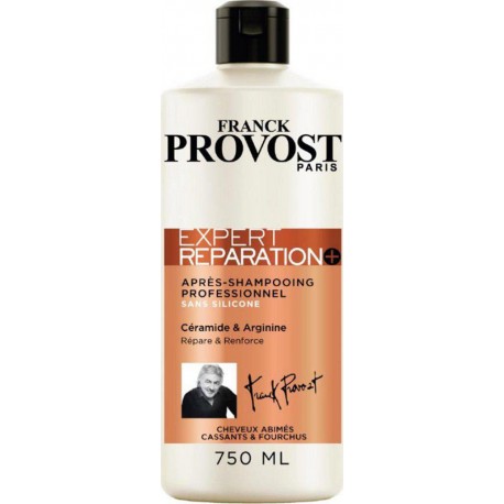 Franck Provost Expert Réparation+ Après-Shampooing Professionnel Céramide & Arginine 750ml