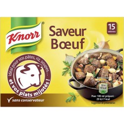 Knorr Bouillon Saveur Boeuf par 15 Tablettes 150g