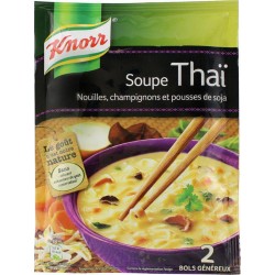 Knorr Soupe Thaï Nouilles Champignons et Pousses de Soja 69g
