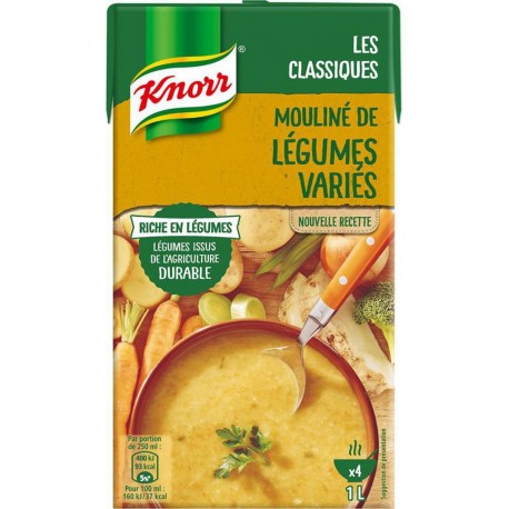 Knorr Les Classiques Mouliné de Légumes Variés 1L