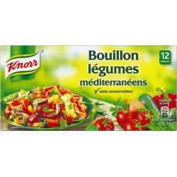 Knorr Bouillon Légumes Méditerranéens par 12 Tablettes 132g