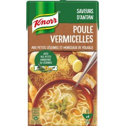 Knorr Saveurs d’Antan Poule Vermicelles aux Petits Légumes et Morceaux de Volaille 1L