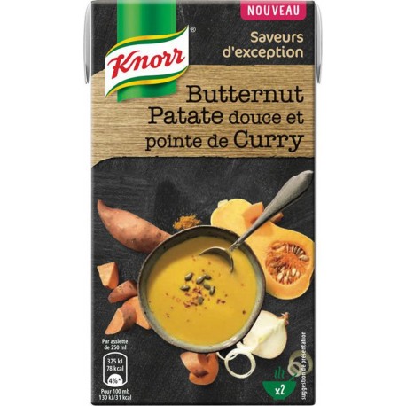 Knorr Saveurs d’Exception Butternut Patate Douce et Pointe de Curry 50cl