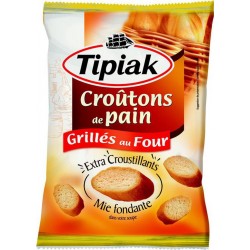 Tipiak Croûtons de Pain Grillés au Four Extra Croustillants 80g