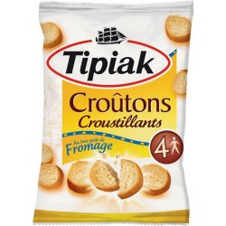Tipiak Croûtons Croustillants au Bon Goût de Fromage 90g