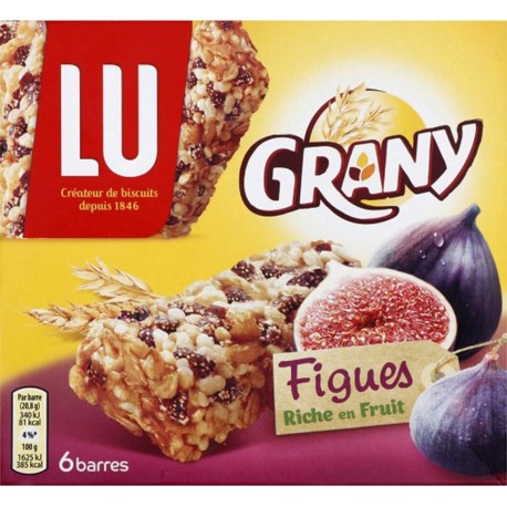 LU Grany Figues Riche en Fruit 125g