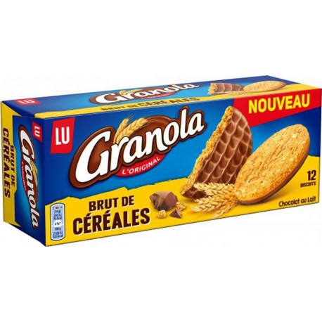 LU Granola L’Original Brut de Céréales Chocolat au Lait 168g