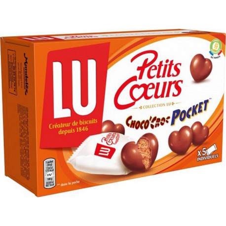 LU Petits Coeurs Collection LU Choco’Croc Pocket 180g