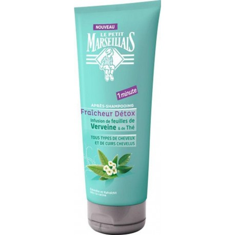 Le Petit Marseillais Après Shampooing Fraîcheur Détox Infusion de Feuilles de Verveine & de Thé 200ml