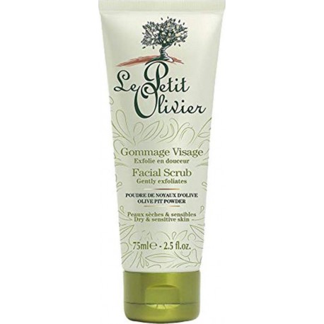 Le Petit Olivier Gommage Visage Poudre de Noyaux d’Olive Peaux Sèches & Sensibles 75ml