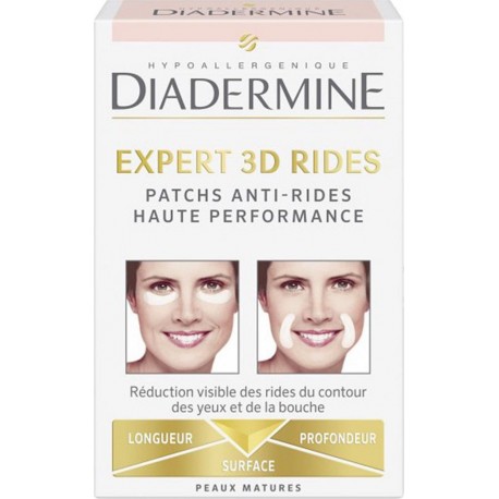 DIADERMINE Expert 3D Rides Patchs Anti-Rides Haute Performance Peaux Matures