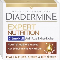 DIADERMINE Expert Nutrition Crème Nuit Anti-Âge Peaux Matures Sèches à Très Sèches 50ml