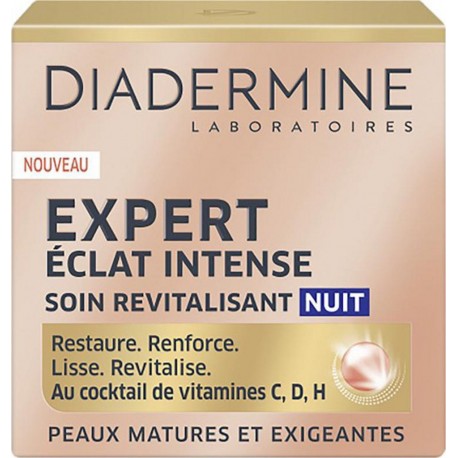 DIADERMINE Expert Éclat Intense Soin Revitalisant Nuit Peaux Matures et Exigeantes 50ml