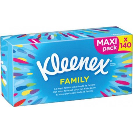 Kleenex Family Maxi Pack Boîte de 140 Mouchoirs