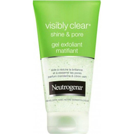 Neutrogena Visibly Clear Gel Exfoliant Matifiant Parfum Mandarine & Citron Vert 150ml