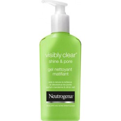 Neutrogena Visibly Clear Shine & Pore Gel Nettoyant Matifiant Parfum Mandarine & Citron Vert 200ml