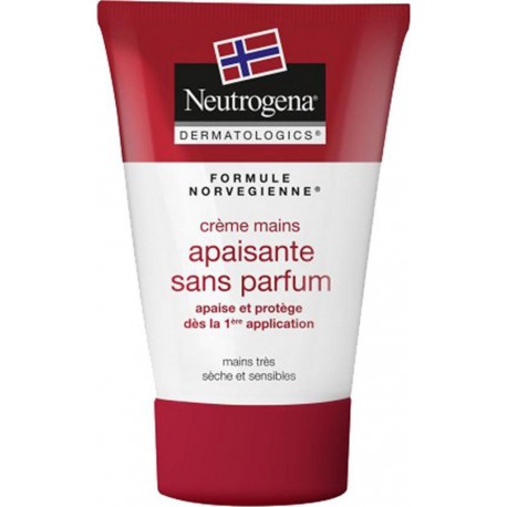Neutrogena Formule Norvégienne Crème Mains Apaisante Sans Parfum Mains Très Sèches et Sensibles 50ml