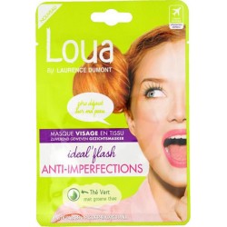 LAURENCE DUMONT Loua Masque Visage en Tissu Ideal’Flash Anti-Imperfections Thé Vert