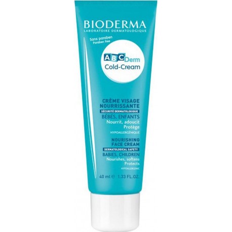 BIODERMA ABCDerm Cold-Cream Crème Visage Nourrissante Bébés Enfants 40ml