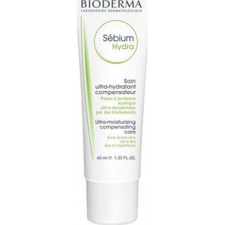 BIODERMA Sébium Soin Ultra-Hydratant Compensateur Peaux à Tendance Acnéique 40ml